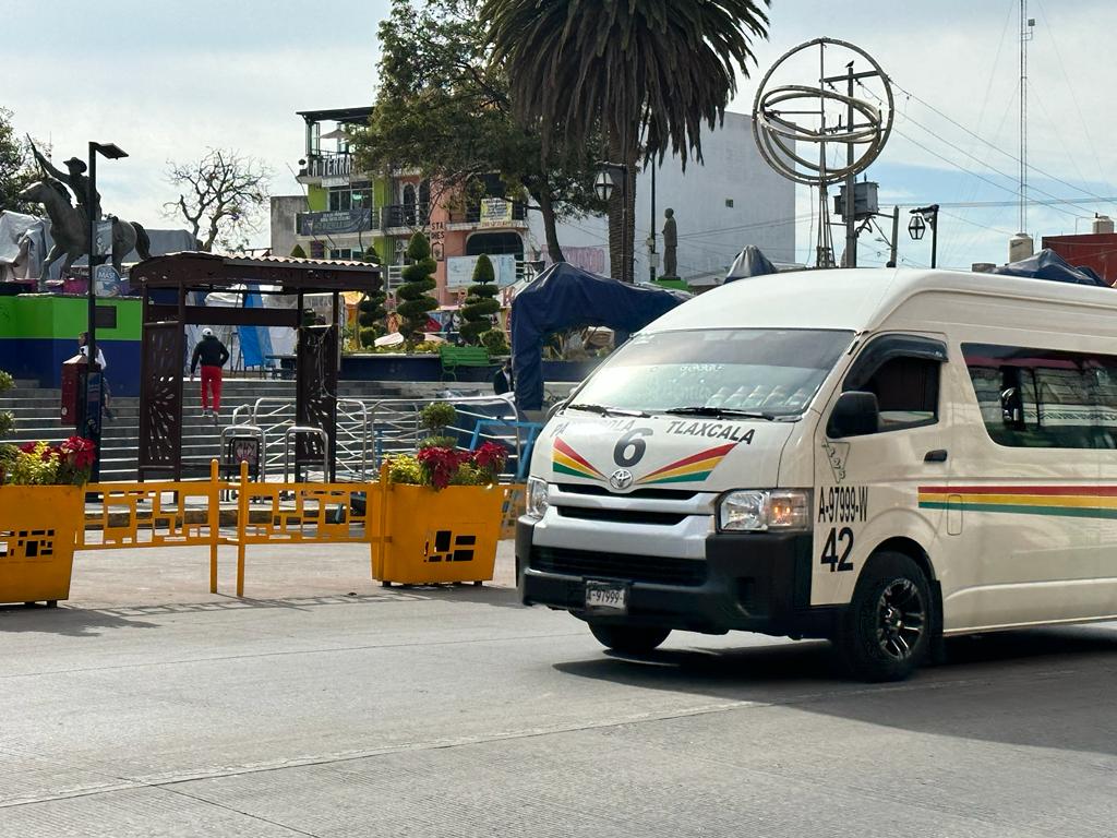 Rutas alternas y paraderos temporales en Zacatelco por cierre carretero debido a Feria